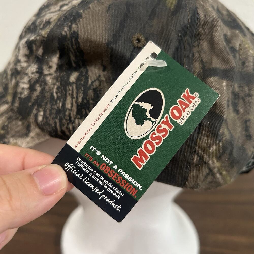 Vintage NWT Mossy Oak Camo Snapback Hat Cap Port Authority Hunting Deadstock NOS - Picture 6 of 10